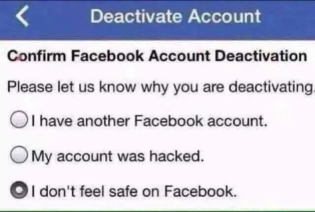 Account was deactivated. Мем про hack. facebook memes. deactivate account. you have been hacked.