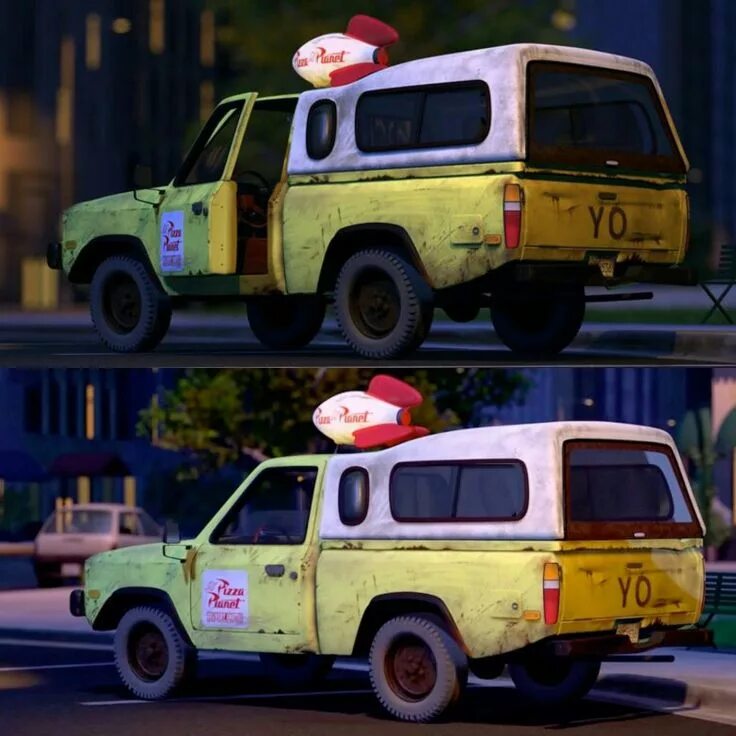 Грузовик планета пицца pixar. Pizza planet truck. Тачки 2 тодд планета пицца. Pizza planet truck. Машина планета пицца.