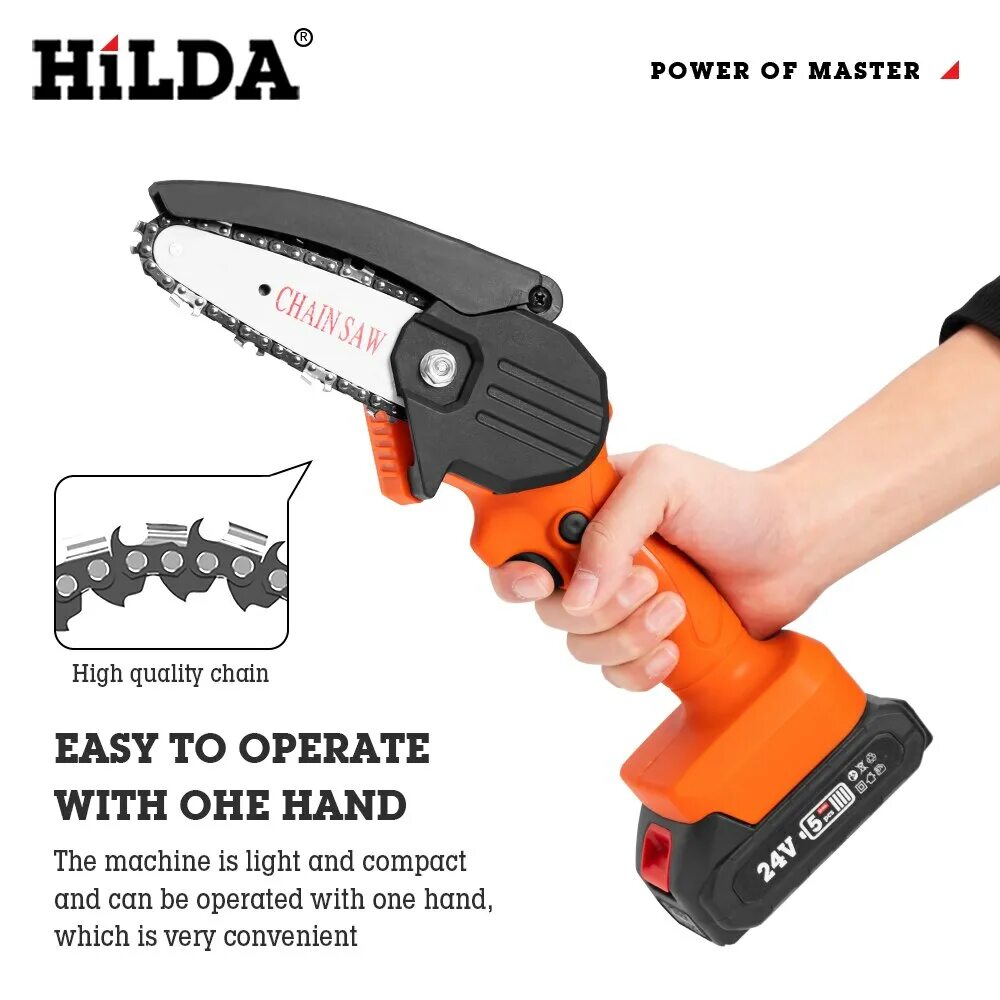 Mini Electric Chainsaw портативная электрическая. Hilda цепная пила. Пила цепная аккумуляторная 6 дюймов Hilda. Hilda мини пила.