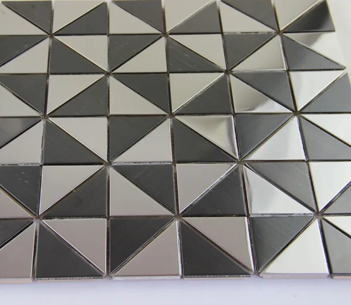 Тактильный индикатор из нержавеющей стали. Керамогранит медь. Aspect peel and stick backsplash сотовая матовая металлическая плитка. Плитка нержавеющая сталь. Металлическая мозаика в интерьере.