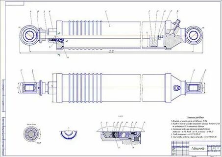 Гидроцилиндр автомобильный