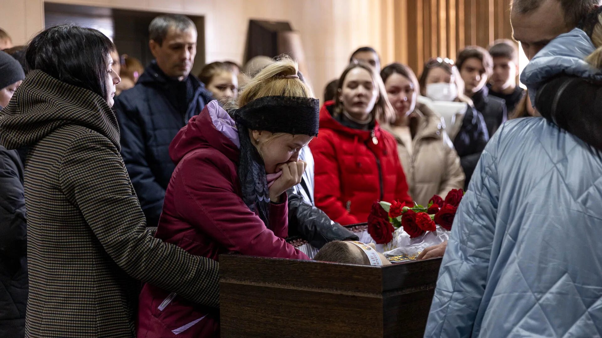 В Тюмени простились с погибшими на Украине.