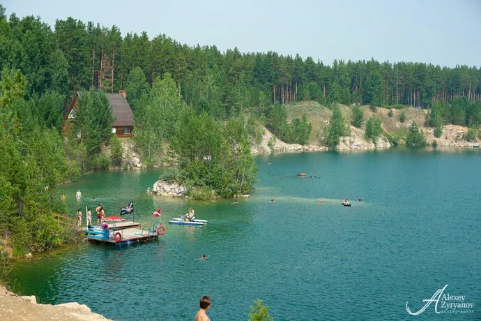 Мраморное озеро в селе Абрашино - По-Сибири