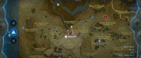 Карта zelda tears of the