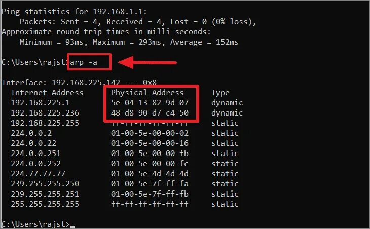 Команда ping ip. Mac address ПК 11 Windows. Пинг по Мак адресу. Ping адреса cmd. Mac адрес cmd.