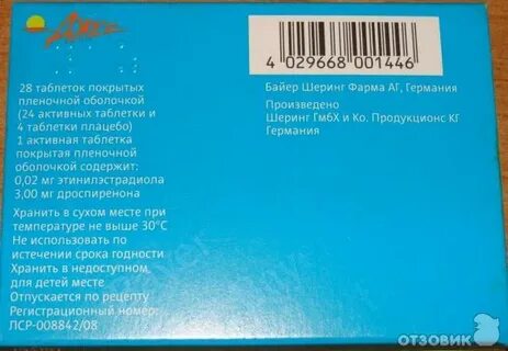 Джес таблетки покрытые пленочной оболочкой инструкция