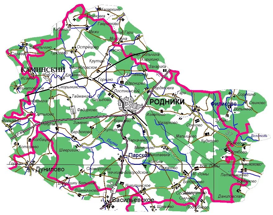 Родники ив обл. Карта Родниковского района Ивановской. Карта Родниковского района Ивановской области. Карта Родниковского района Ивановской области подробная. Карта Родниковского района Ивановской области с деревнями.
