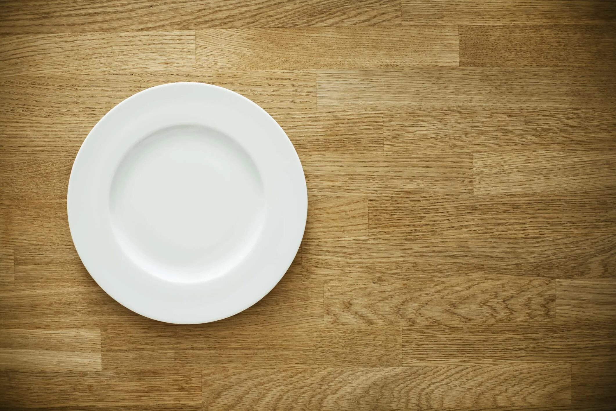 He put the plates. He put the plates