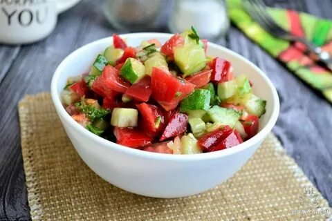 Турецкий салат огурцы