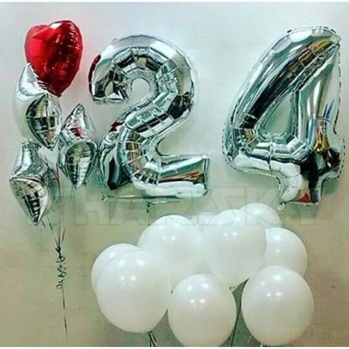 Fc 24 birthday. Шарики на день рождения 24 года. Воздушные шары с цифрой 24. Композиции шаров на юбилей. Гелевые шары 24 года.