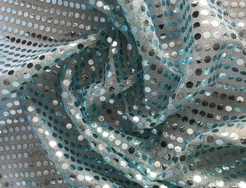 Ткань с люрексом и пайетками. 140см, цвет матовое серебро. Ткань пальтовая с пайетками. Ткань стрейч с пайетками. Ткань с пайетками.