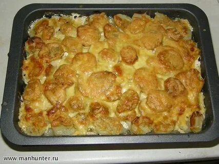 Индейка с картошкой и сыром в духовке