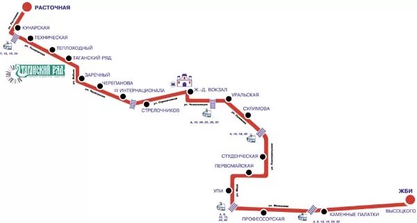 Автобус 74 екатеринбург маршрут. Маршрут 082 автобуса Екатеринбург. Екатеринбург маршрут до вокзала. Таганский ряд до Южного автовокзала. Маршрут 82 автобуса Екатеринбург остановки на карте.
