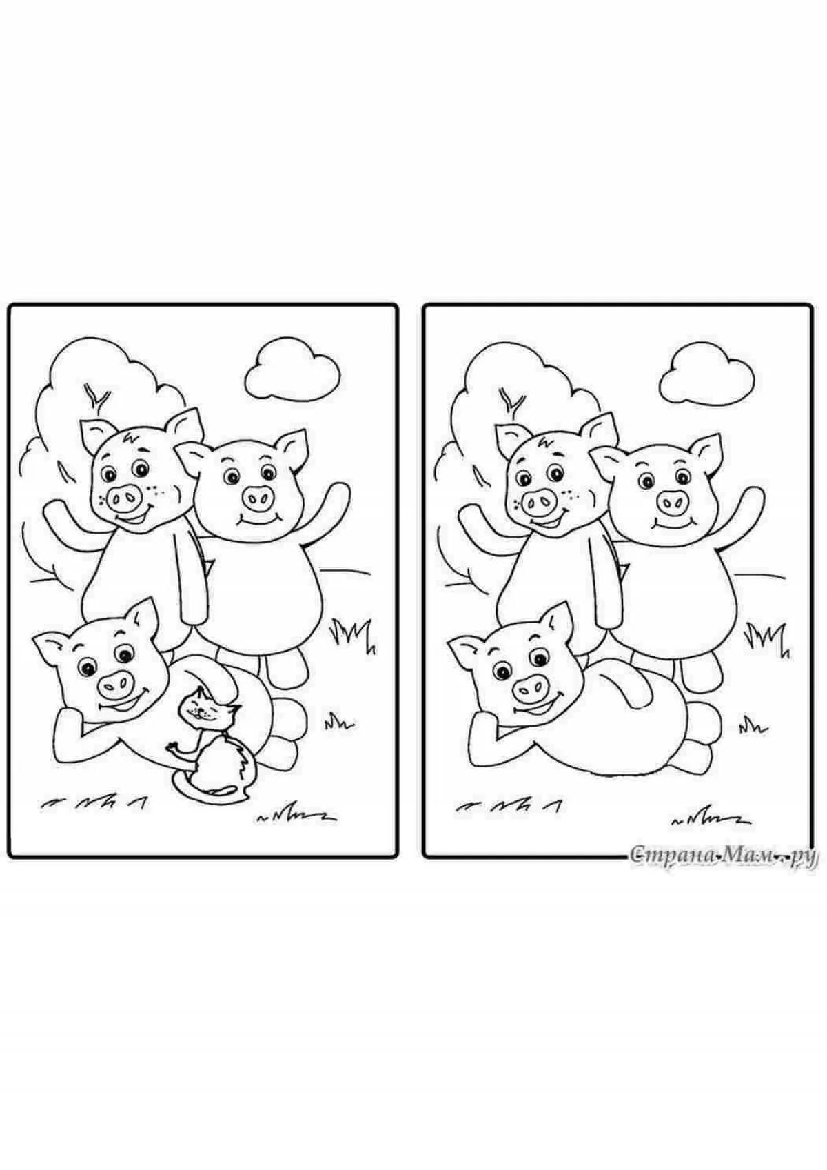 Раскраска Найди Отличия для детей распечатать бесплатно Afterschool activities, 