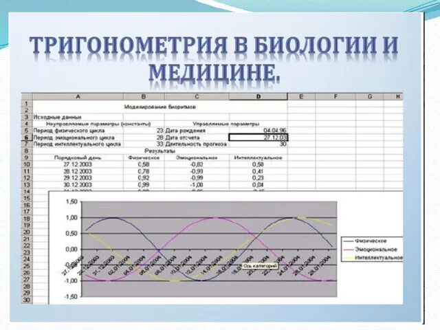 Тригонометрия в биологии. Применение тригонометрии в биологии. Тригонометрия в медицине и биологии. Тригонометрия в медицине кратко.