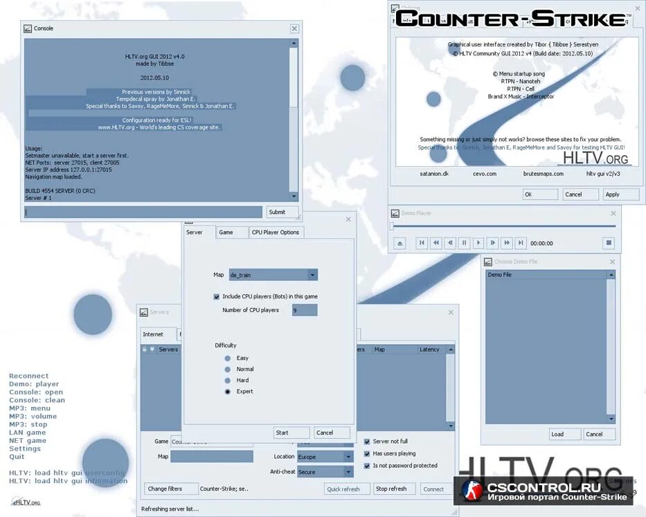 Load gui. Cs 1.6 hltv gui. hltv брендбук.