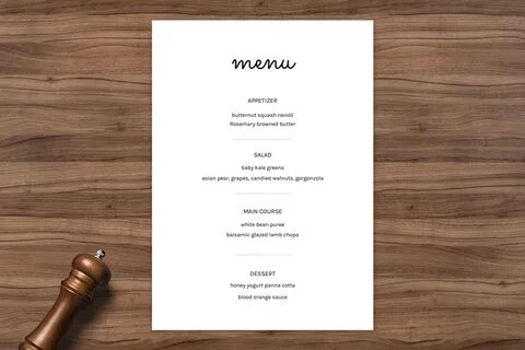 Event menu