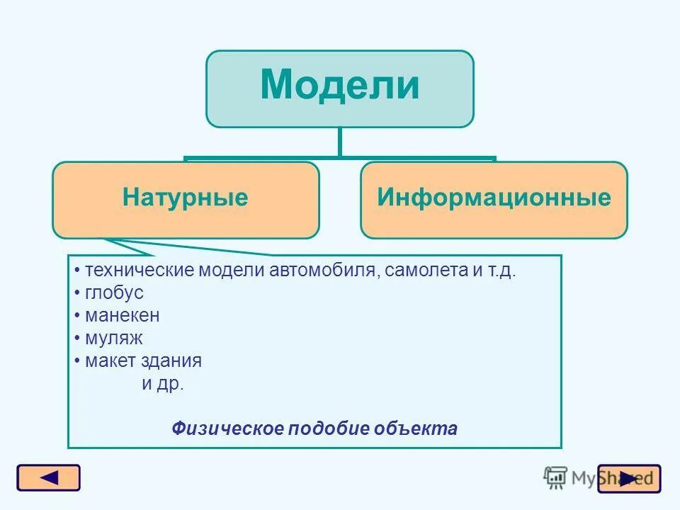 Объект натуральная модель