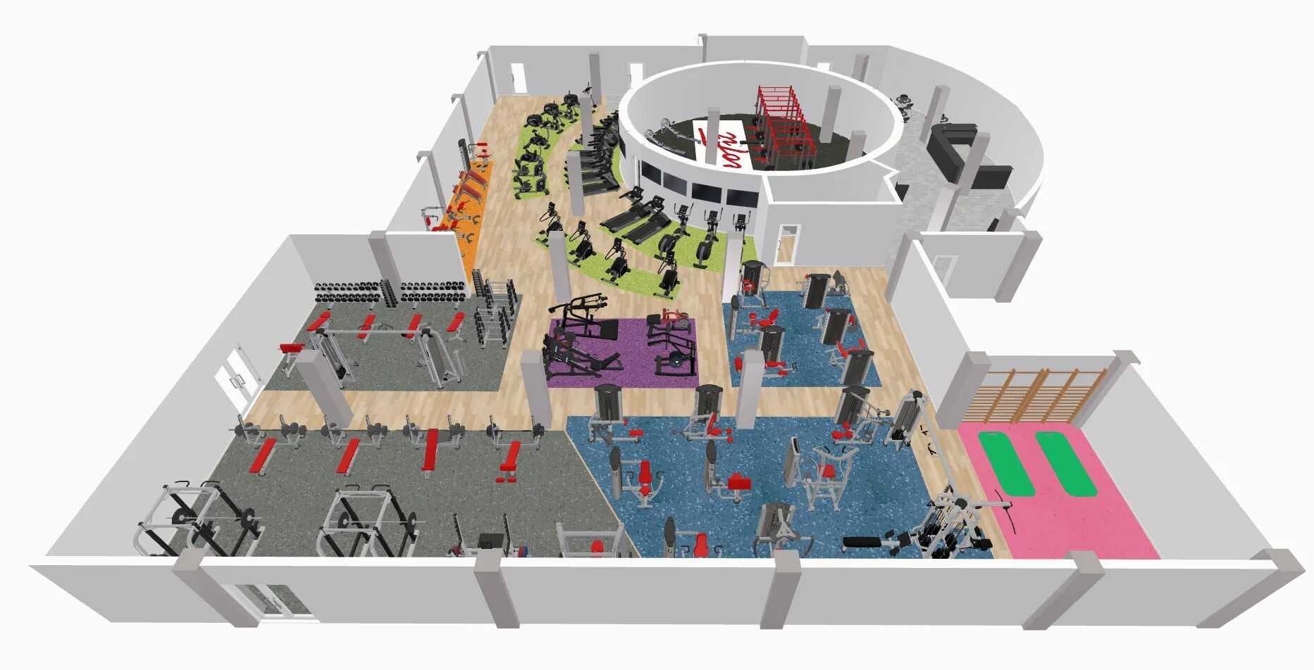 План спортивного клуба. Планировка тренажерного зала. Спортзал планировка. Макет тренажерного зала. Фитнес центр план здания.