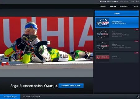 Eurosport Player: la nostra prova su Smart TV, smartphone e web.