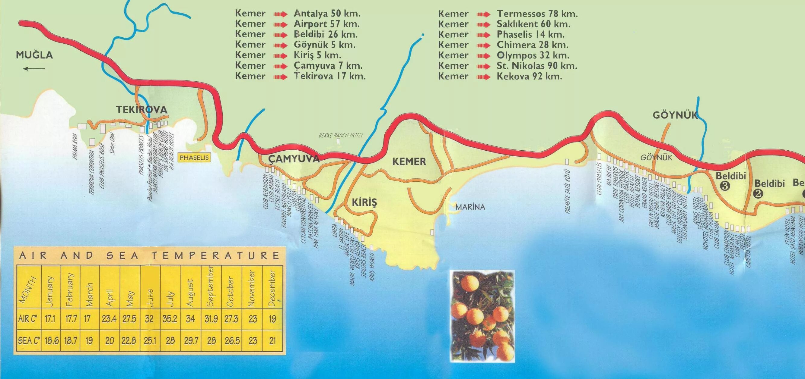 Кемер сколько от аэропорта. Карта отелей Кемера Турция. Побережье Кемера с отелями на карте. Турция Кемер карта побережья. Кемер на карте Турции с курортами.