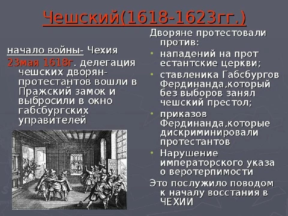 Участники 30 летней войны 1618-1648. Начало тридцатилетней войны 1618. 1618 1648 год событие