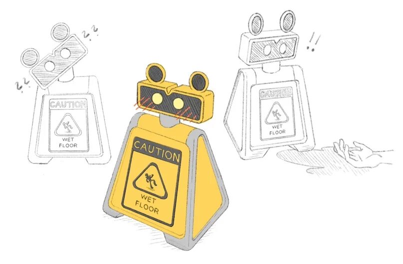 Робот с табличкой. Робот фнаф. Wet floor bot. Wet floor bot fnaf. Фнаф 9 роботы.