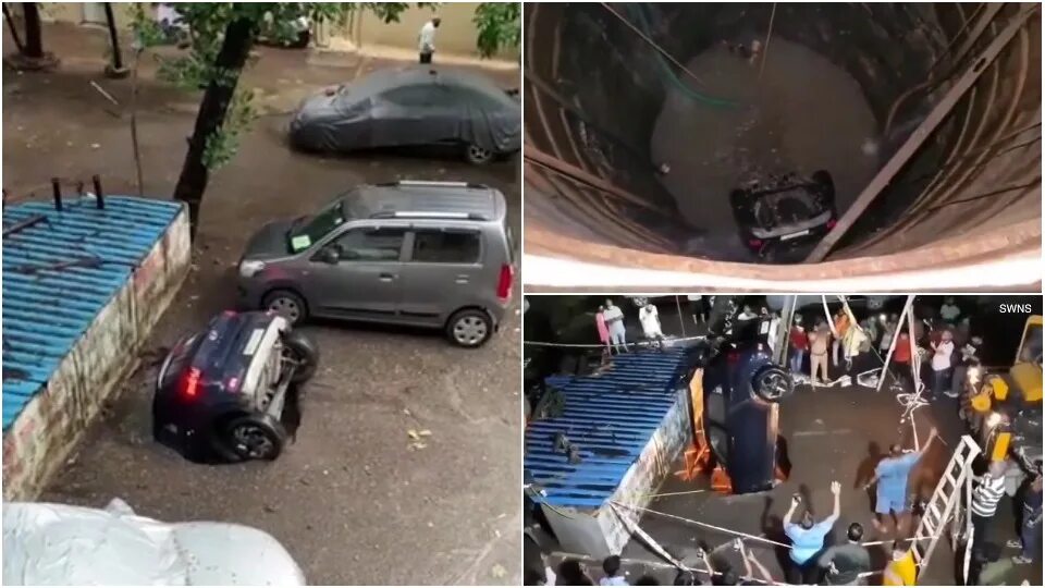 Машина ушла под землю. Машина провалилась под асфальт. Кабицино машина ушла под землю. Автомобиль провалился под асфальт. Машина ушла под землю.