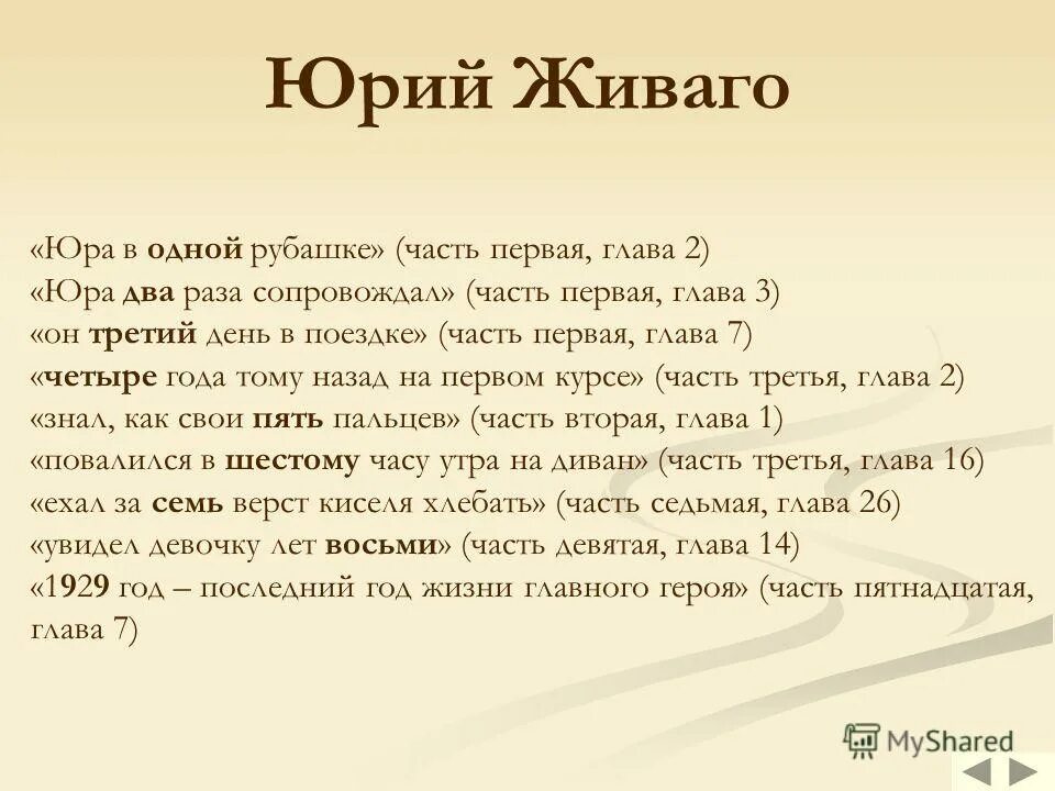 доктор живаго 4 буквы