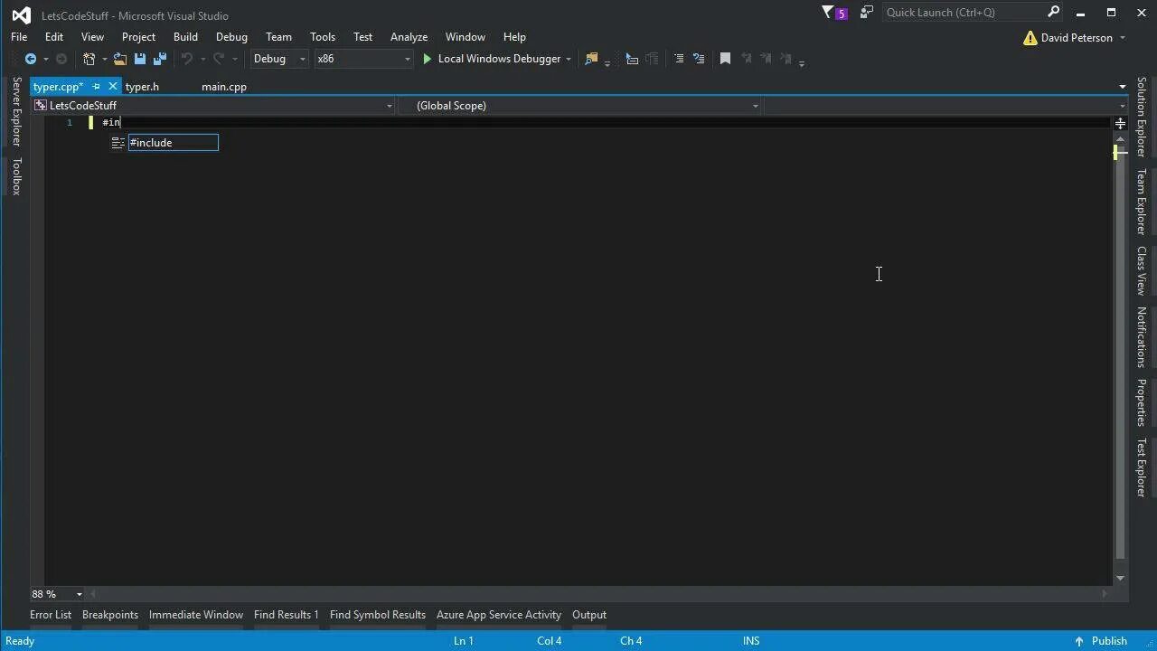 C project file