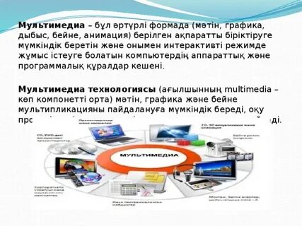 Основные составляющие мультимедиа