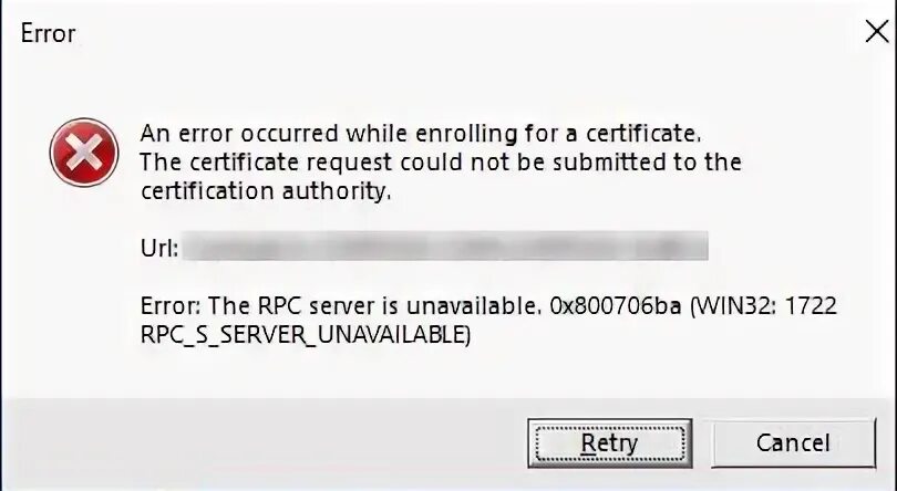 Ошибка 1722 сервер rpc. Ошибка 1722 сервер rpc