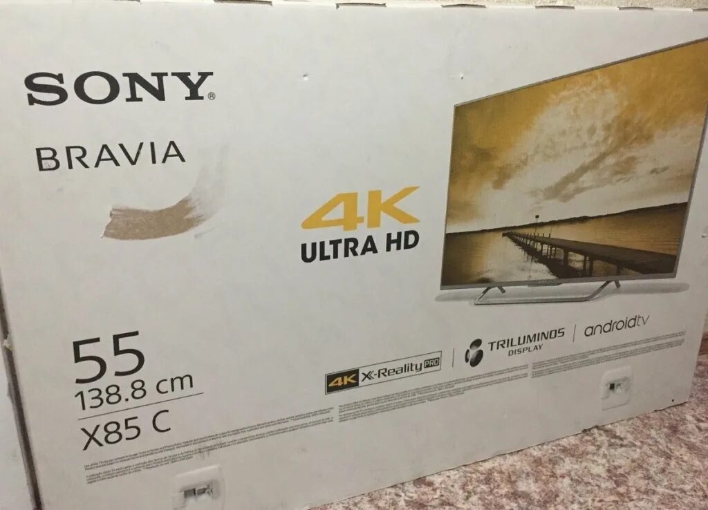 Размеры упаковки телевизора