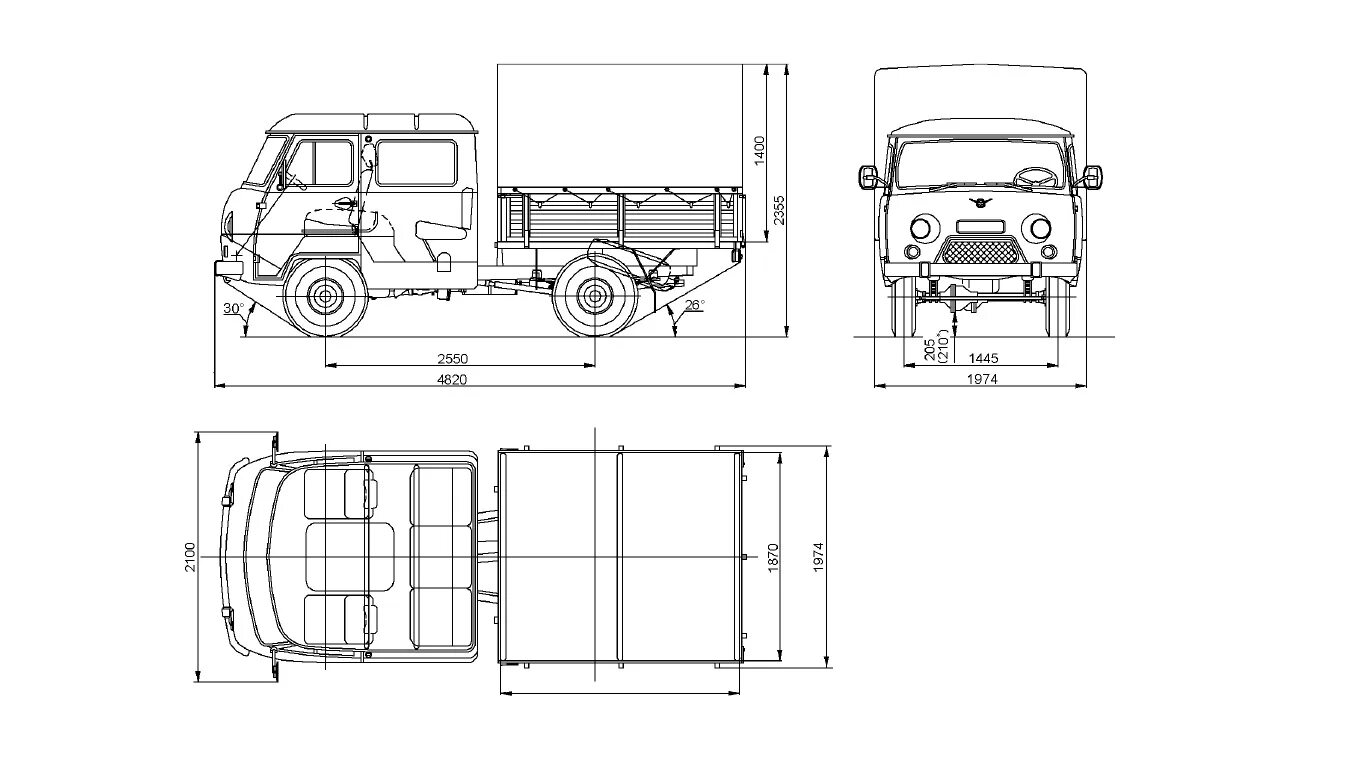 Габариты УАЗ 3303 фермер. Габариты УАЗ 3303 бортовой. УАЗ 3303 габариты кузова. УАЗ 3303 габариты.