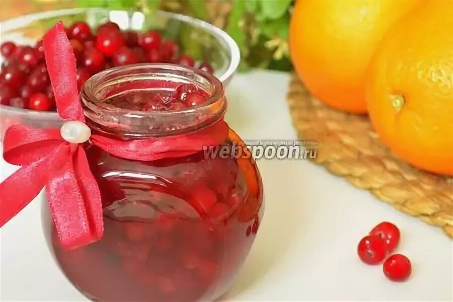 Варенье из клюквы с апельсином