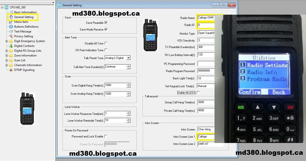 TYT MD-380/390. Рация TYT 390. TYT MD-380 DMR. TYT MD-380 DMR - CPS V.1.32. Сбросить настройки рации