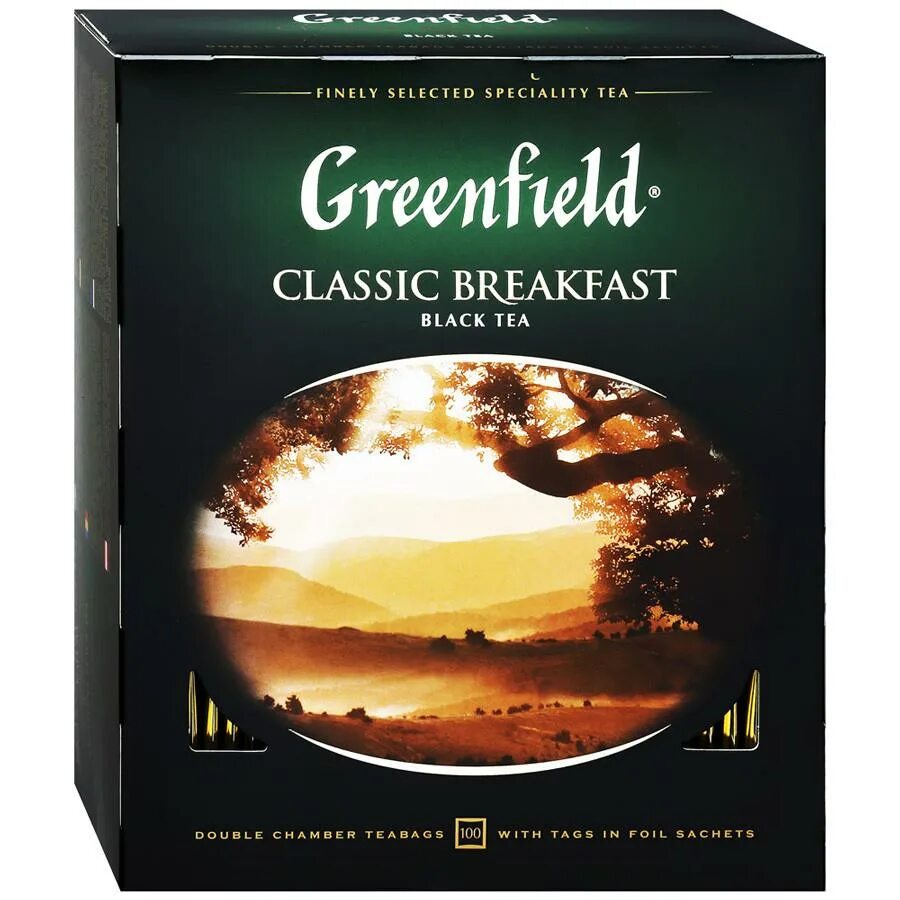 Купить чай гринфилд в пакетиках 100. Чай Гринфилд Классик Брекфаст черный 100 пак. Чай Гринфилд Классик Брекфаст 200г. Чай Гринфилд Classic Breakfast. Черный Гринфилд 100*2г.
