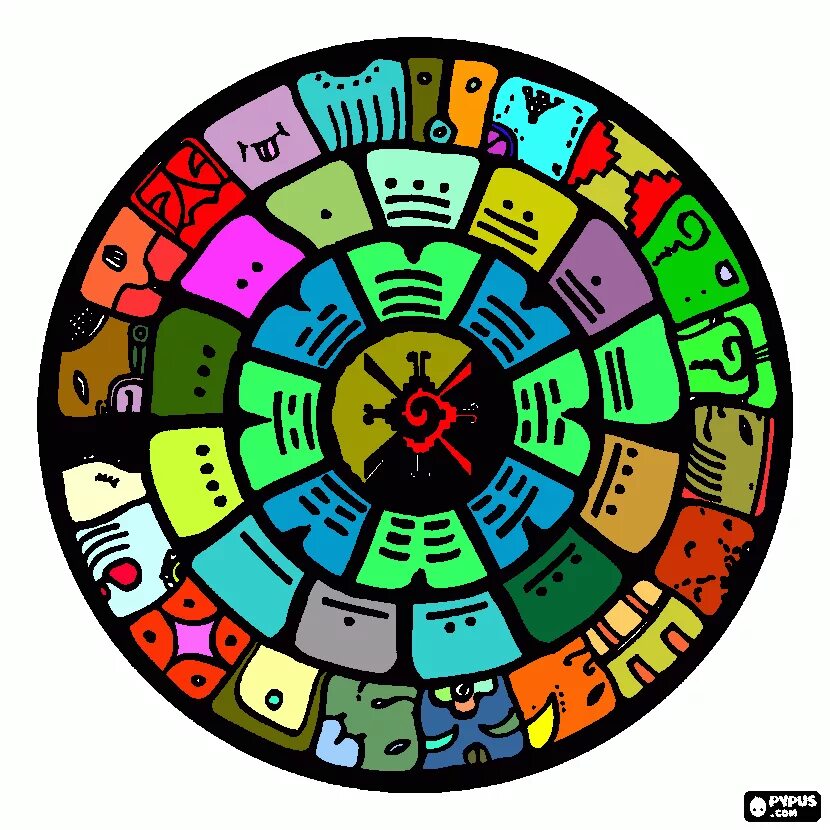 Календарь майя 2 глава. Календарь Майя. Календарь Майя схема. Круглый календарь Майя рисунок. Круг Майя рисунок.
