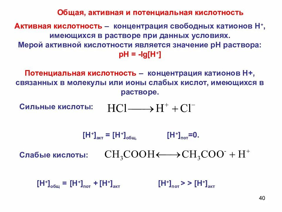 Свободная кислотность. Общая кислотность формула. Определение активной кислотности формула. Формула свободной кислотности. Общая активная и потенциальная кислотность.