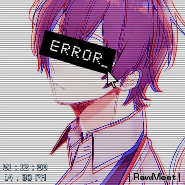 Animation error. Аниме error. аниме еррор на аву. аниме аватарки error. error тян.