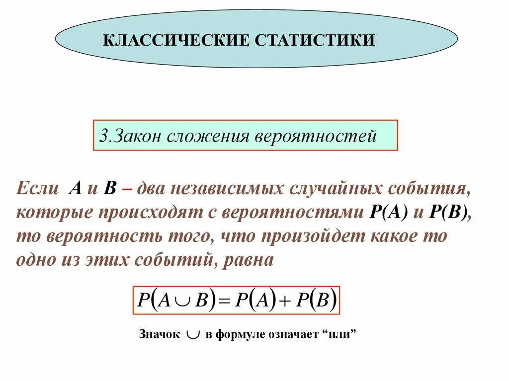 Закон сложения вероятностей. Теория сложения вероятностей. Формула сложения вероятностей для независимых событий. Принципы сложения вероятностей. Сложение вероятностей произвольных событий