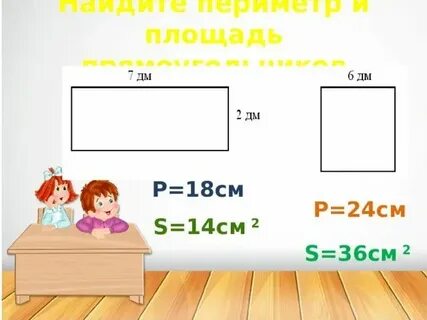 Как из периметра найти площадь прямоугольника