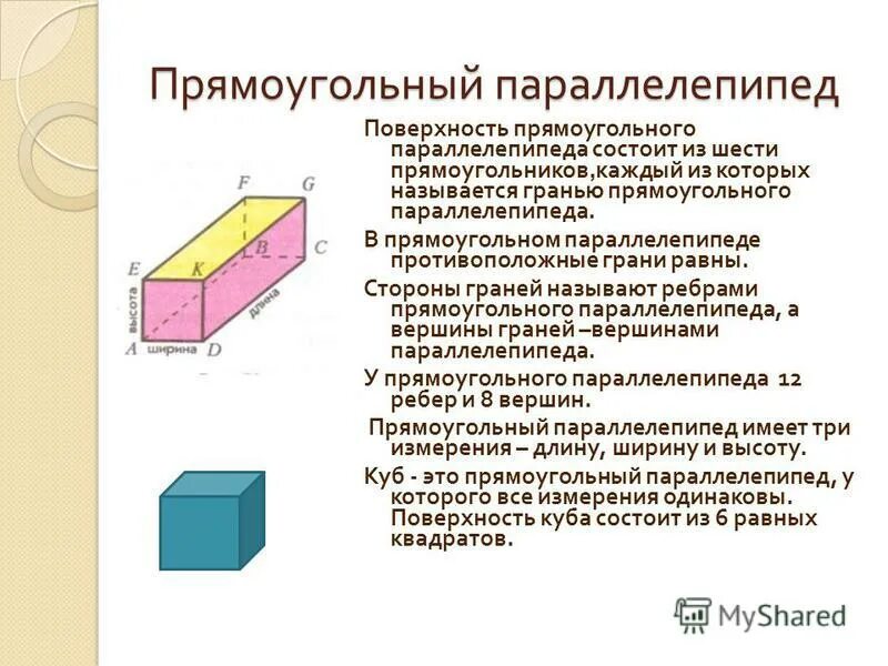 Бетонные параллелепипеды