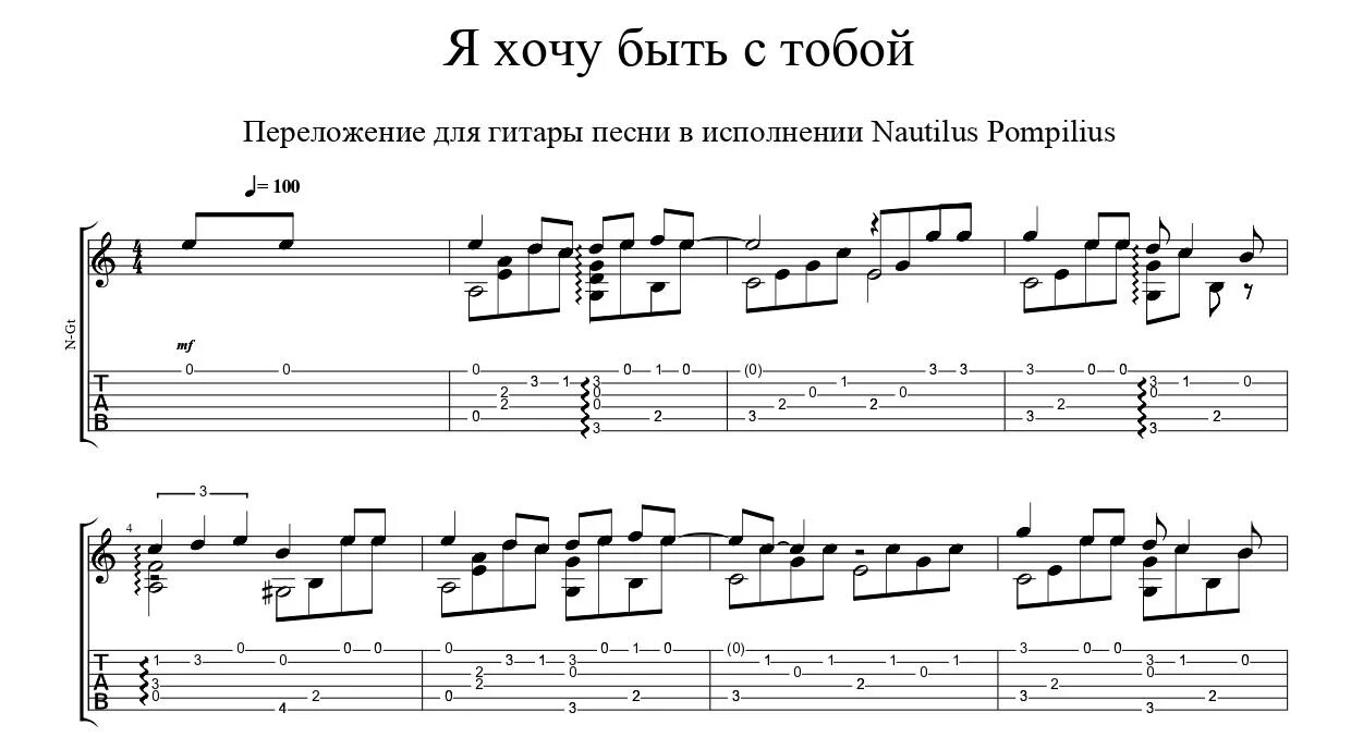 Я так хочу быть с тобой аккорды