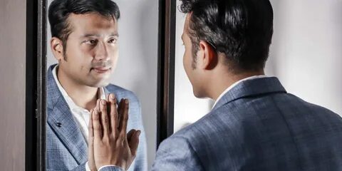 I looked at in the mirror