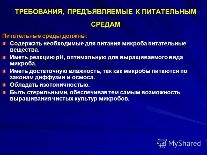 Требования предъявляемые к питательным. Основные требования к питательным средам. Требования к питательным средам микробиология. Основные требования предъявляемые к питательным средам. Требования, предъявляемые к питательным Сре.