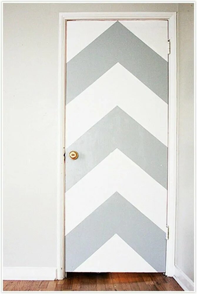 Как можно обновить двери. Двери chevron door size: 95-145. декорирование дверей. декор старой двери. покраска старых дверей межкомнатных.