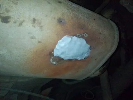 Можно заделать глушитель холодной сваркой