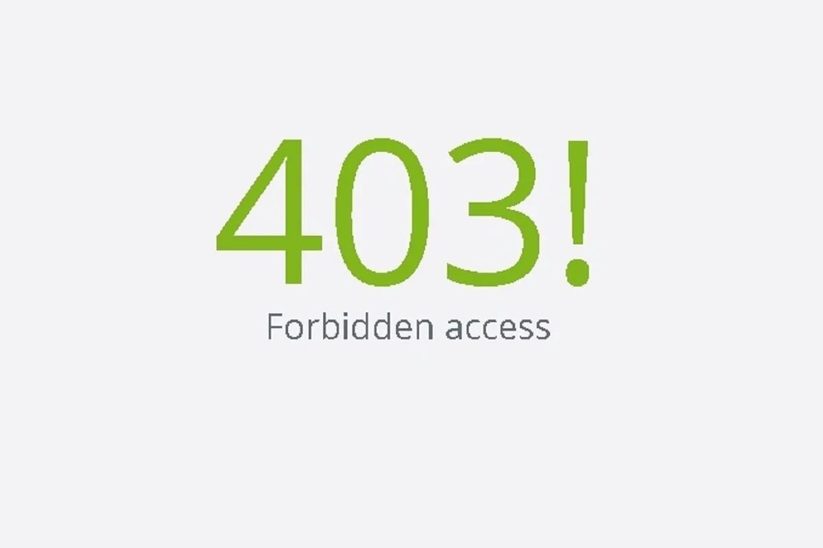 Access Forbidden. Forbidden access denied