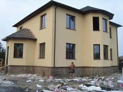 Штукатуренные дома покраска